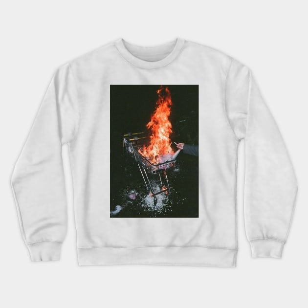 cart fire Crewneck Sweatshirt by stillliam